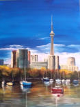 Toronto Waterline  Acrylic (SOLD) Commissioned