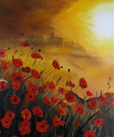 Poppies at Dusk SOLD