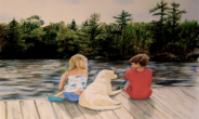 Memories on the Dock   Soft Pastel 12"x16" Commissioned Piece