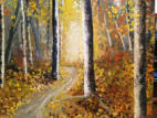 Golden Forest  Oil   (SOLD) - Commissioned